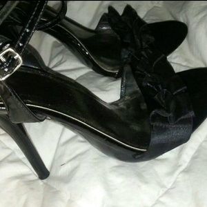 Black Strap Heels
